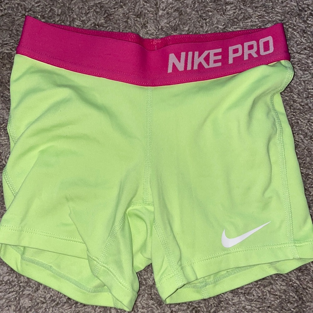 Youth Small Neon Green nike pros
